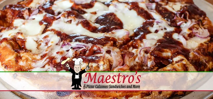 BBQ chicken pizza