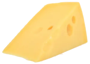 A wedge of cheese